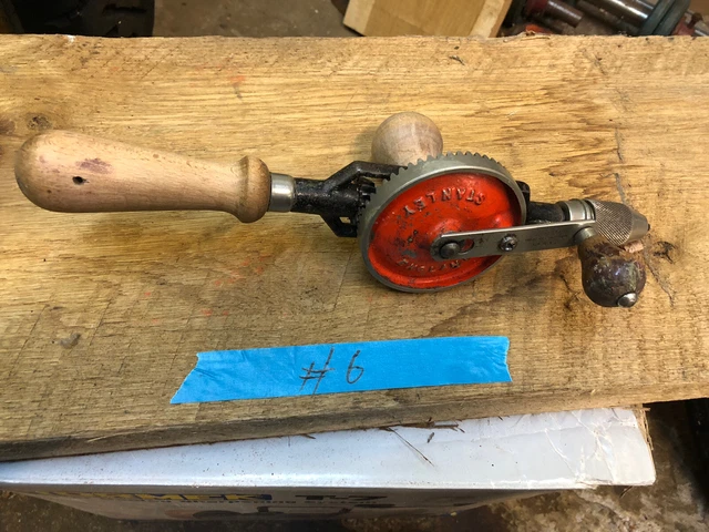 Stanley Hand Drill No. 803 Wood Woodworking Carpentry  Vintage Used