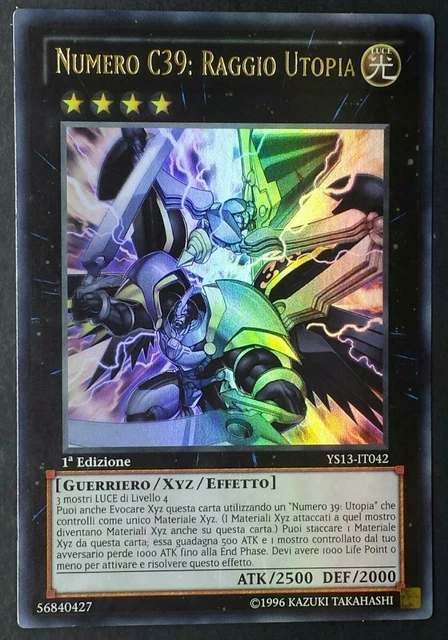 NUMERO C39 RAGGIO UTOPIA YS13-IT042 Ultra Rara in Italiano YUGIOH NUMERO C39 RAGGIO UTOPIA YS13-IT042 Ultra Rara in Italiano YUGIOH