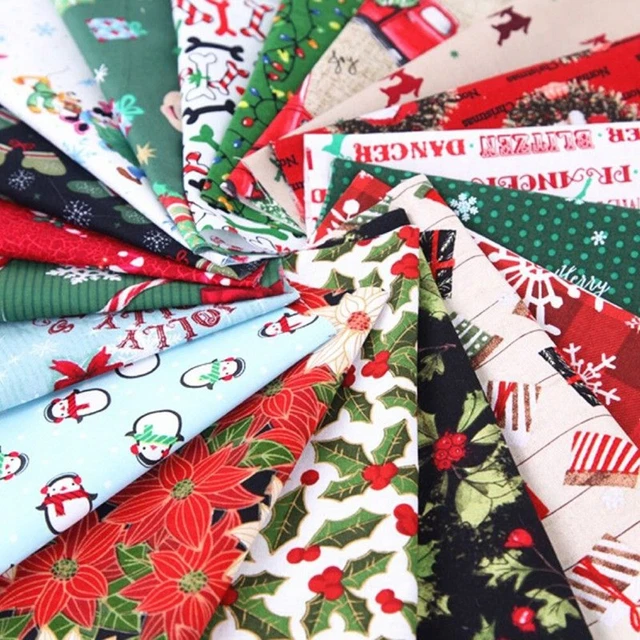 Natale Serie Cotone Tessuto Printed-Cloth Cucito Imbottitura Patchwork Di