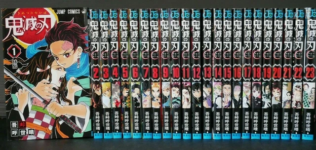 DEMON SLAYER MANGA Koyoharu Gotouge LOT Kimetsu no Yaiba 1 ~ 23 Japon