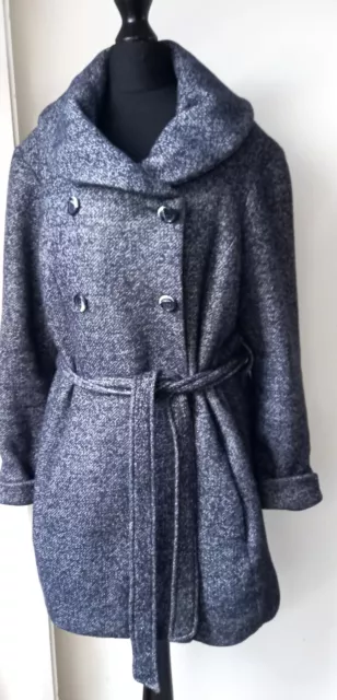 Cappotto maternità donna New Look taglia 10 grigio nero in perfette condizioni +