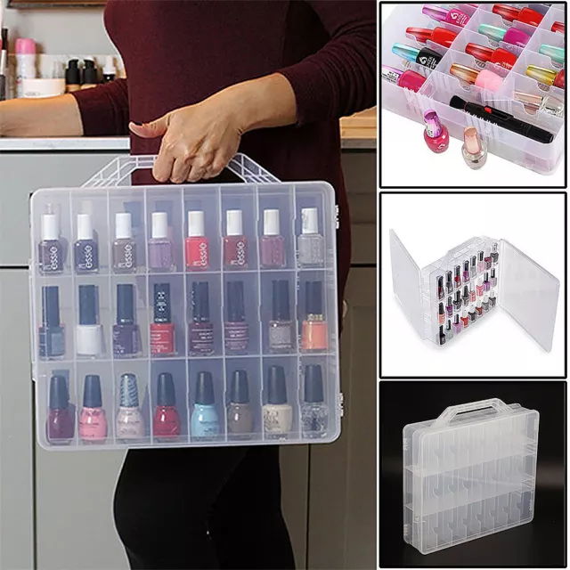 48 Lattice Chroma GEL Universal Nail Polish Case Holder Dividers Storage Gift UK