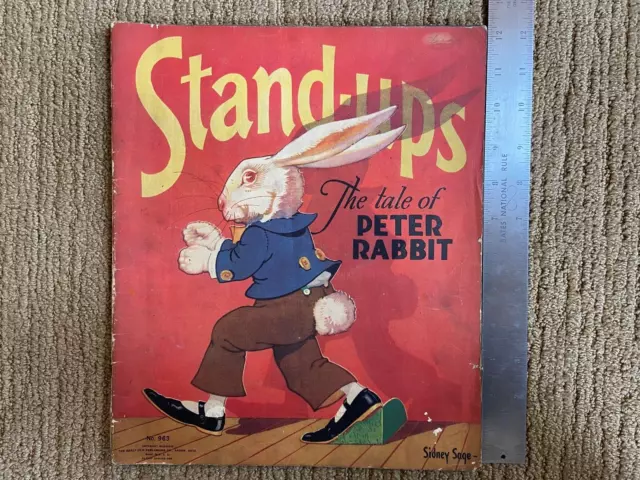 Vintage "Stand-ups" Book - The Tale of Peter Rabbit - missing some pieces