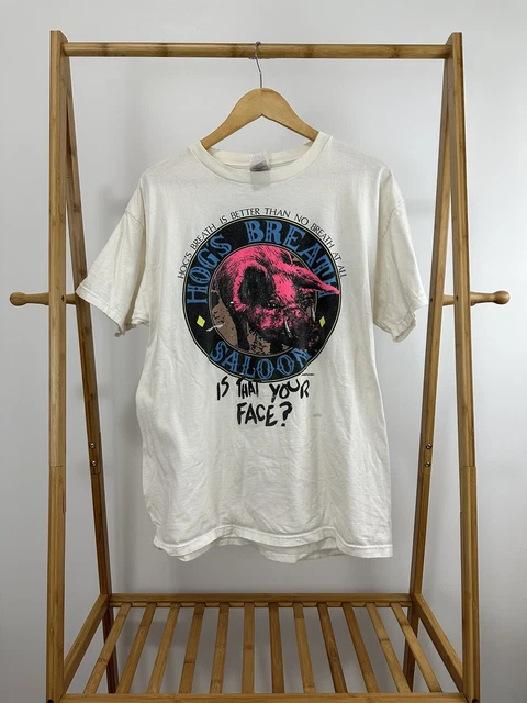 VTG Hog's Breath Saloon Bold Double Sided Graphic T-Shirt Size XL
