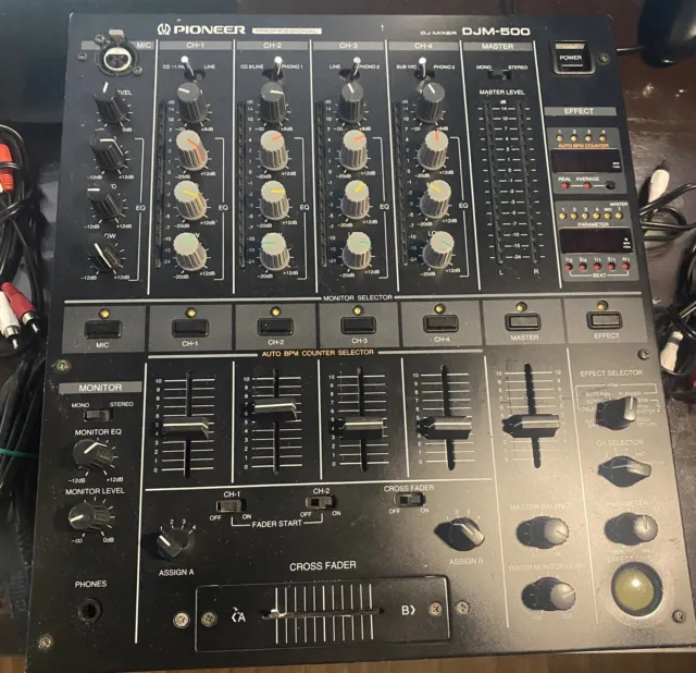 Pioneer DJM 500 Professional 4-Channel DJ Mixer