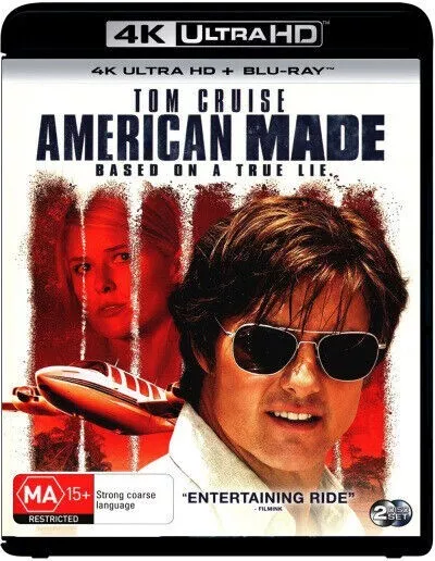 American Made | Blu-ray + 4K UHD (Blu-ray, 2017) 2DISC, New & Sealed