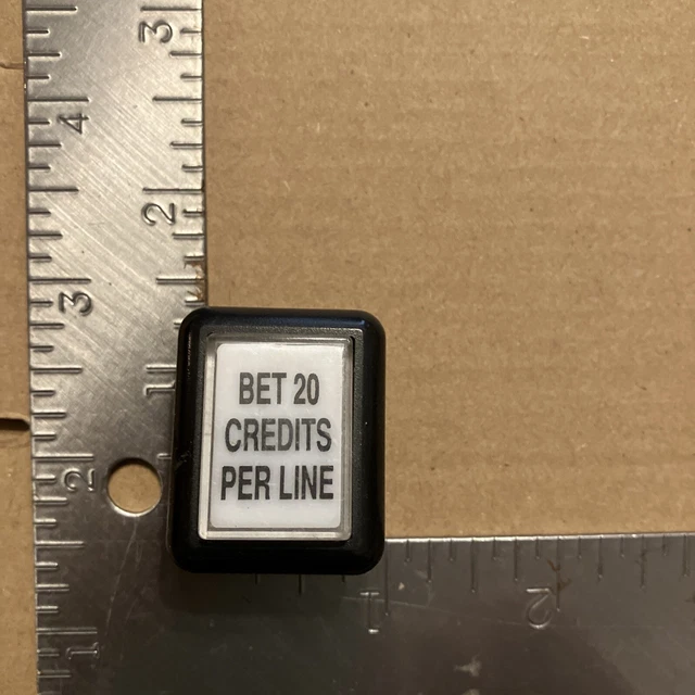 Bally Evo Bet 20 Credits Per Line Button With Bulb