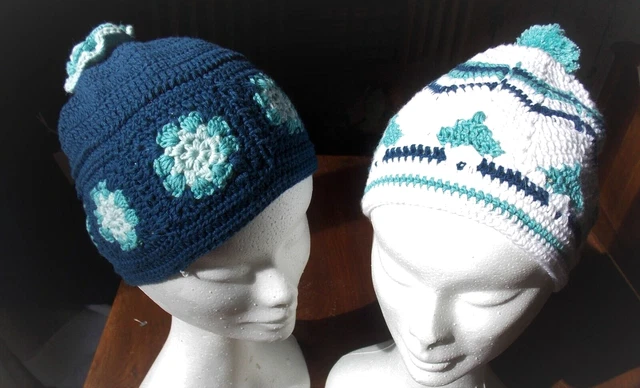 Béret Crochet Orange Fait Main En France - Création Sylvette Raisonnier, Unique