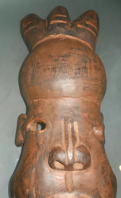 Antica Maschera Tribale Africana Alto Volta ( Burkina Faso ) Etnia Gurunsi 2