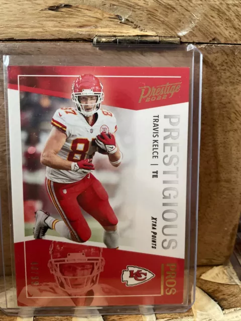 Travis Kelce Panini Prestige 2022 Prestigious Pros Kansas City Chiefs /99