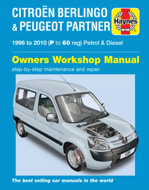 Citroen Berlingo,Peugeot Partner Petrol/Diesel (96-10) Haynes Manual (Paperback)