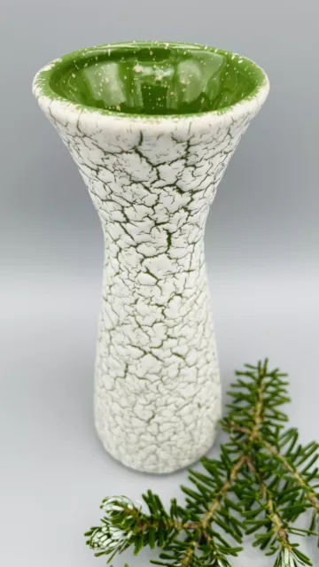 JASBA Diabolo Vase 602 / 19 Dekor Cortina weiß-grün 50er Klassiker *TOP