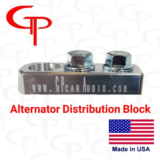 2 Spot Alternator Distribution Block 1/0 2/0 AWG LUG Battery Terminal dual input