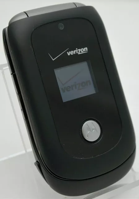 Motorola MOTO VU204 Verizon Wireless Mobile Flip Phone BLACK 1xRTT Grade C