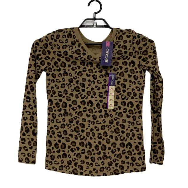 Cherokee Ragazzi Ragazze Basic Top Manica Lunga Animalier Taglia XL (14-16)