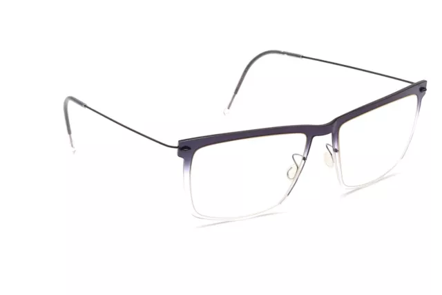 Lindberg Acetanium Titanium Brille Grau Verlauf Mod 6515 Made in Denmark 54-17mm