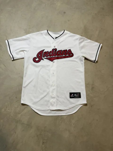 Vintage Cleveland Indians MLB Majestic Cotton Jersey Men’s M Made In USA