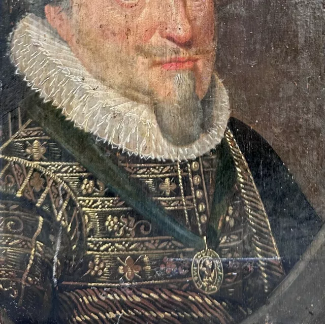 Tableau Ancien Hollandais 16/17ème Portrait d’Homme Prince Peinture à Identifier 3