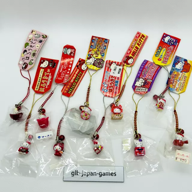 Hello Kitty SANRIO Vintage Keychain Charm set of 10 Bundle Bulk Sale Gotochi #20