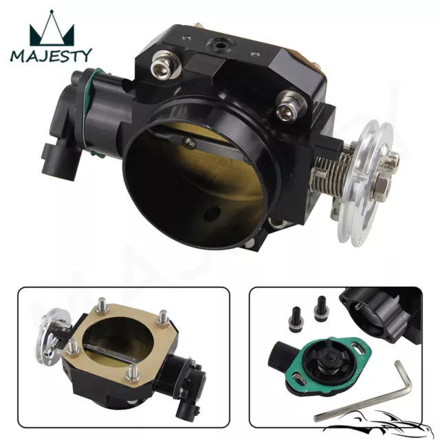 70mm Aluminum Throttle Body + TPS For Acura Honda B16/B18/D15/D16/H22/F20 S2000