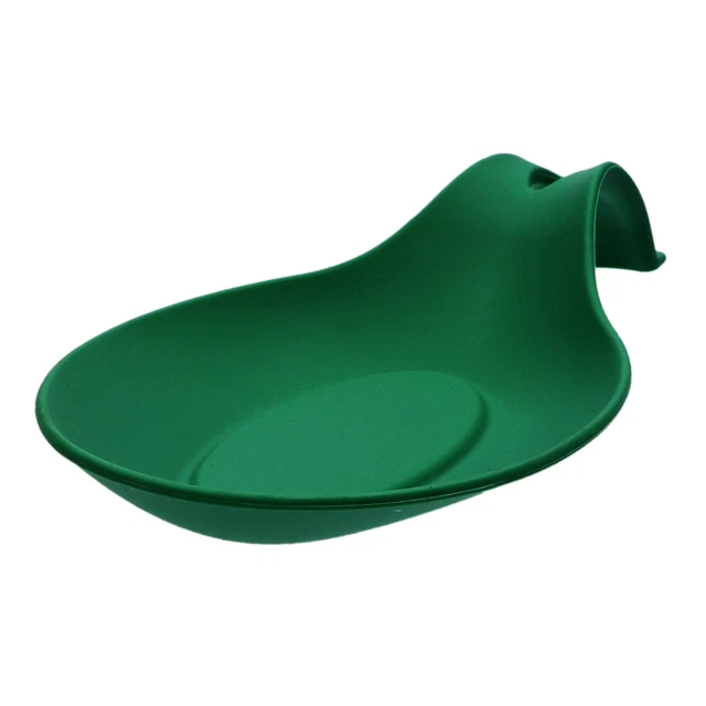 Set Di 2 Portacucchiaio In Silicone Per Cucina - Appoggia Mestoli Antiscivolo, Verde E Arancione - Foto 4