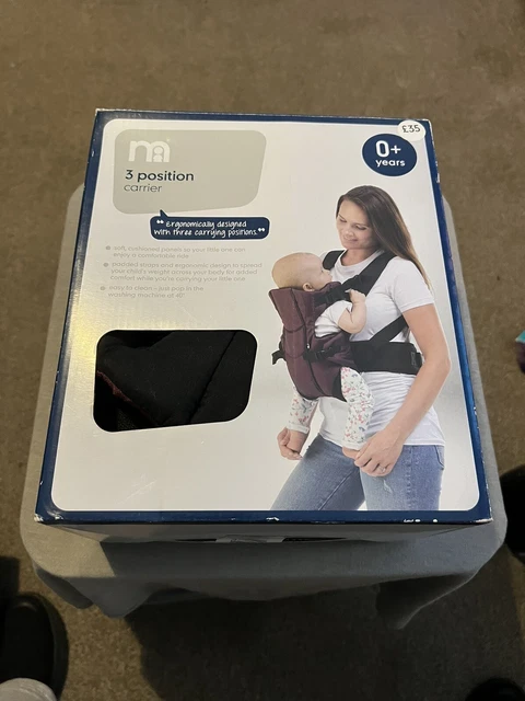 Arnés Portabebés Mothercare 3 Posiciones Nuevo 0+ Meses