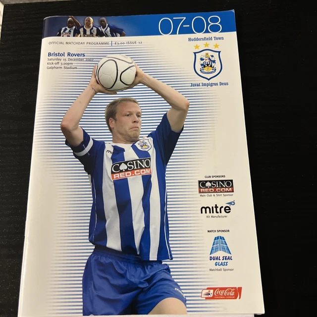 HUDDERSFIELD TOWN FC V Bristol Rovers Fc 15/12/2007 Coca Cola League 1