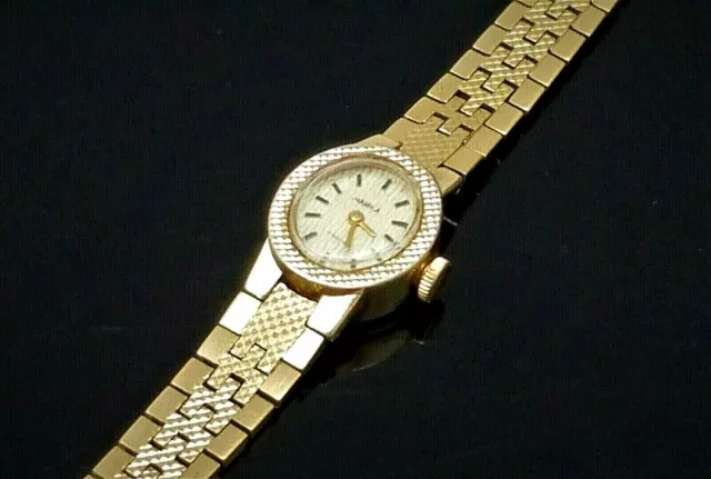 VINTAGE WOMENS YANKA Russian Watch 17 Jewel KAMHEN Wind Up Gold Tone Band 29.95 PicClick