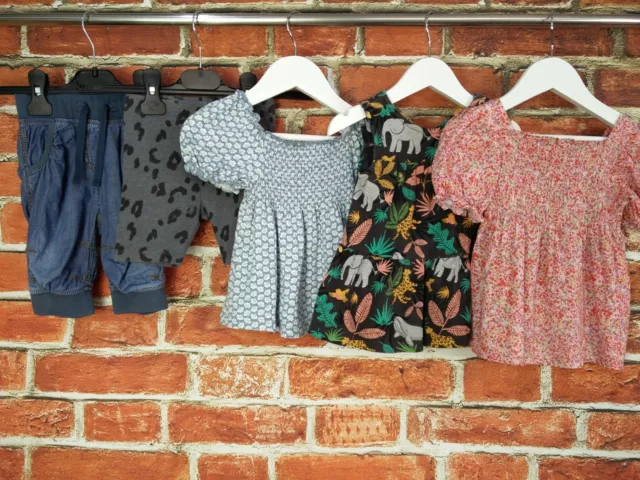 Baby Girl Bundle Age 12-18 Months 100% Next Top T-Shirt Shorts Denim Summer 86Cm
