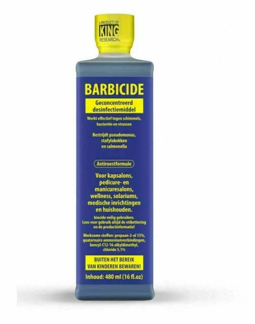 Barbicide Disinfectant Concentrate Solution Anti Rust Formula Germicidal  473mL