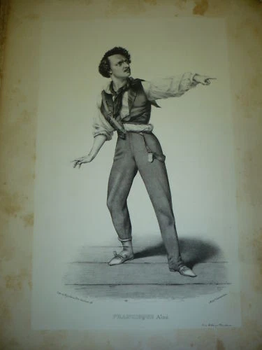 Gran Litografia S.xix Francisco Aine Actor