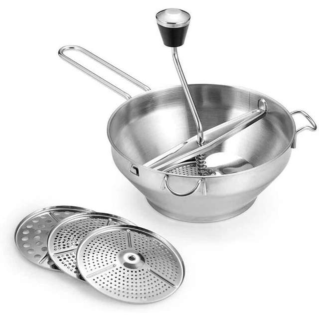 Frullatore per alimenti Stir Bar Jam Masher Masher Masher per patate, Masher per carne di patate Vege J3W1