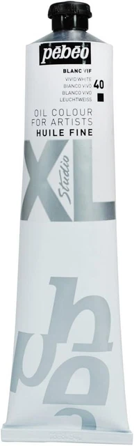 PEBEO 200040 200 ml XL Studio Feinöl, lebendig weiß