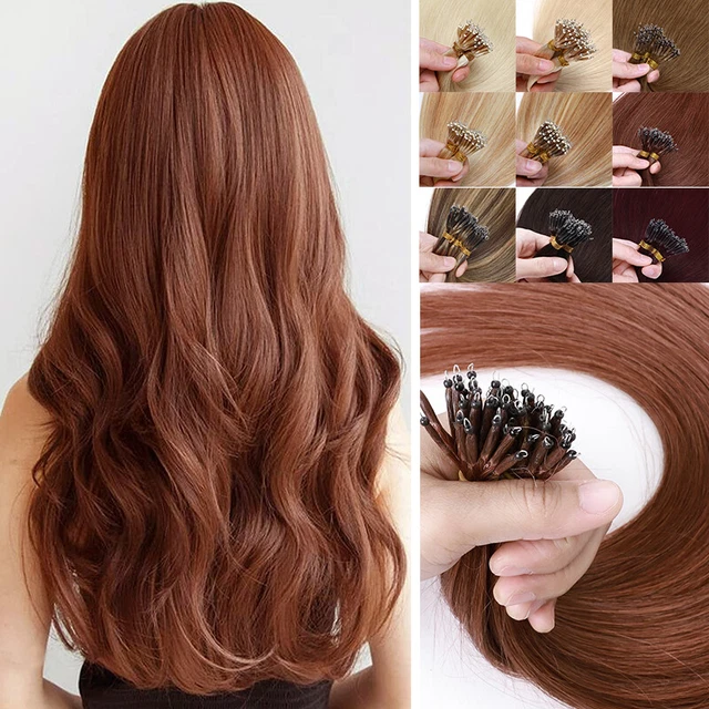 200g Real THICK Nano Ring Remy Human Hair Extensions Nano Beads Micro Loop Link