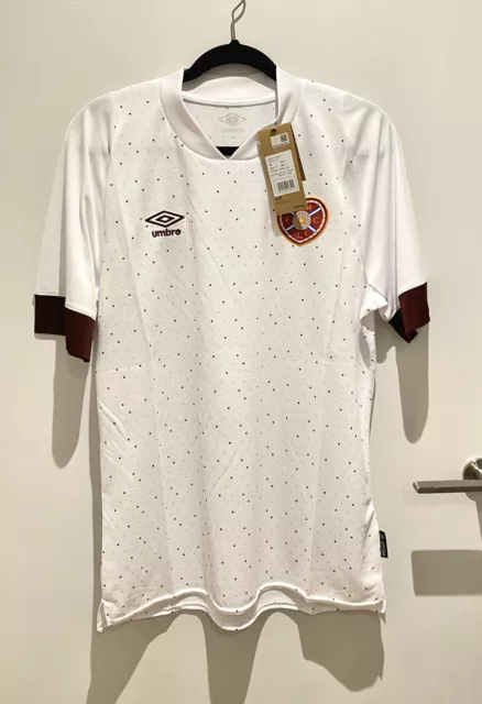 Umbro heart of midlothian Hearts Away Shirt 2019-2020 Unsponsored Large BNWT