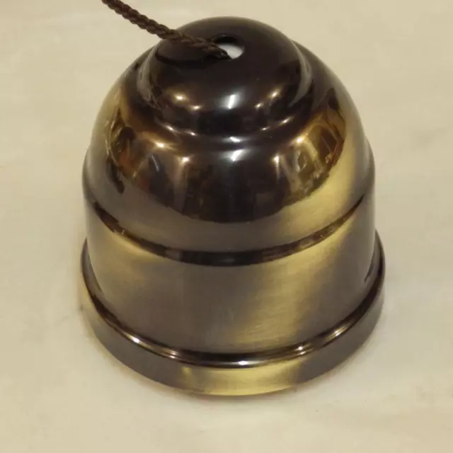 classic electric antiqued brass ceiling mounted brown pull cord light switch