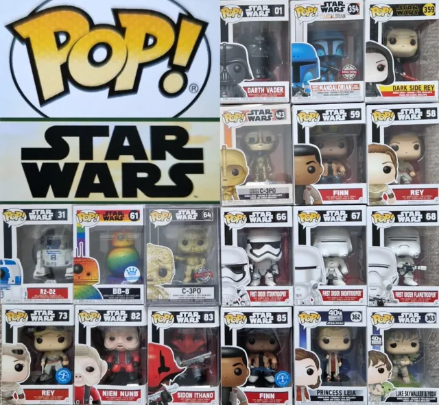 Riesige Auswahl von Funko Pop Star Wars Sammelfiguren / über 100 verschiedene!