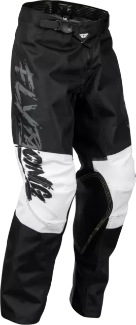 Fly Racing Youth Kinetic Khaos Pants 20 Grey/Black/White