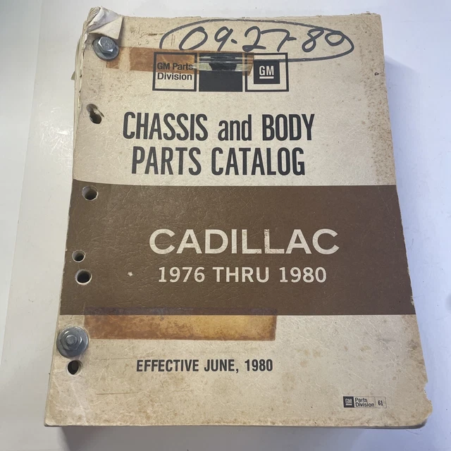 GM PARTS DIVISION Chassis And Body Parts Catalog Cadillac 19761980 24