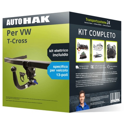a 13 poli Auto-Hak Pacco Gancio traino estr Auto Hak per VW Golf Plus 05 & e-kit spec 