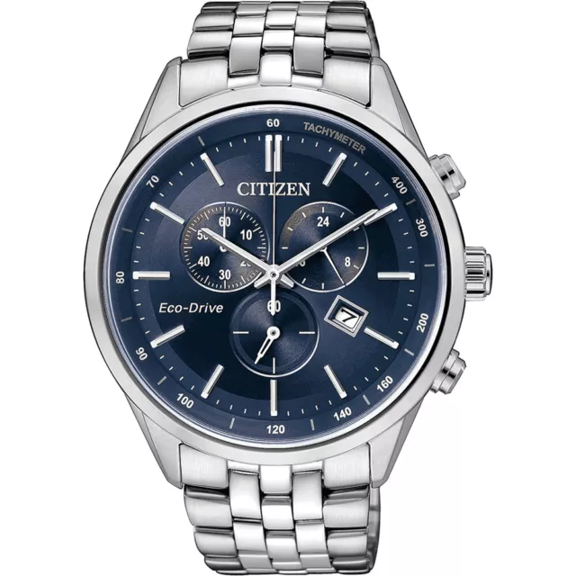 CITIZEN Eco-Drive Herrenuhr Quarz 10 bar Titanium Datum  AT214152L