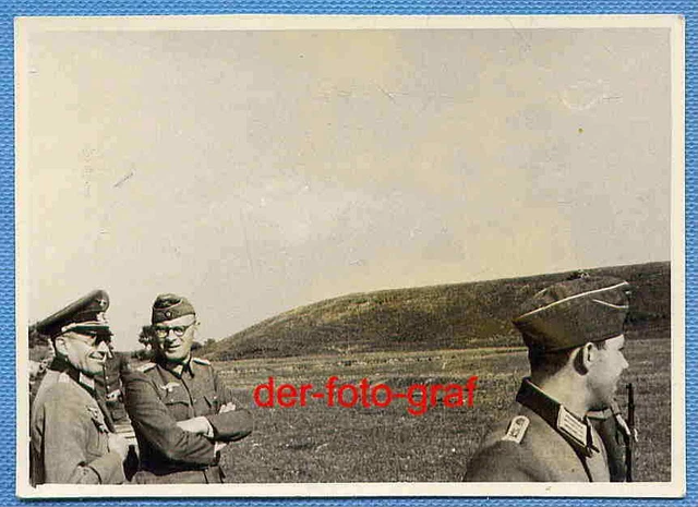 Foto, Geländeschießübung der Offiziere, Oberstleutnant Hahn, um 1942 !!!