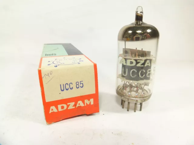 one boxed tube vintage UCC85 Adzam delta code, made by Philips NOS & NIB