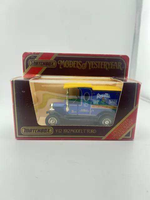 Matchbox Models Of Yesteryear Y-12 Ford Model T Rosella Limited Edition Car
