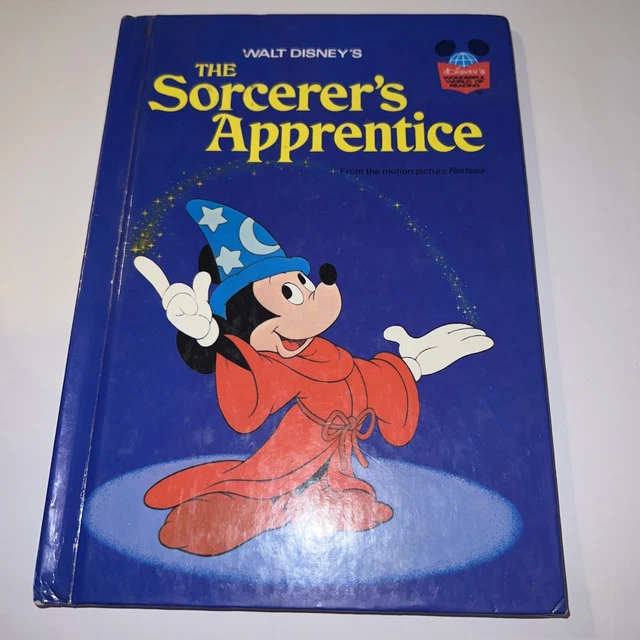 WALT DISNEY'S THE Sorcerer's Apprentice 1973 Hardcover Book Club