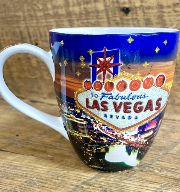 TO FABULOUS Las Vegas Nevada Coffee Mug Cup Travel Souvenir £12