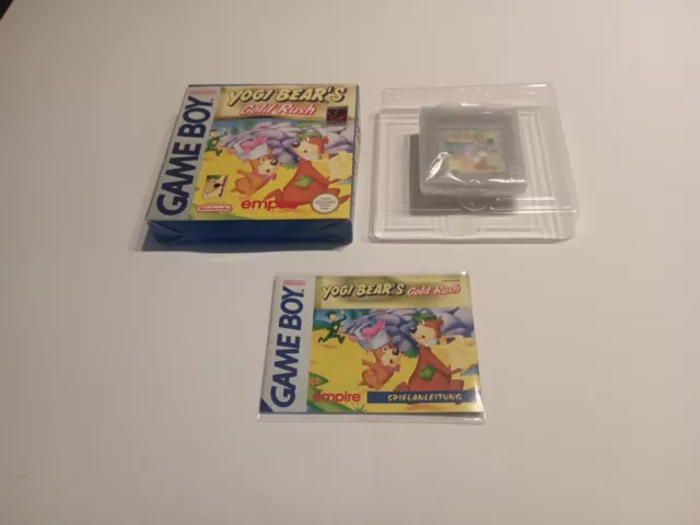 Nintendo Game Boy Classic Spiel Yogi Bear's Gold Rush CIB OVP Deutsche Version