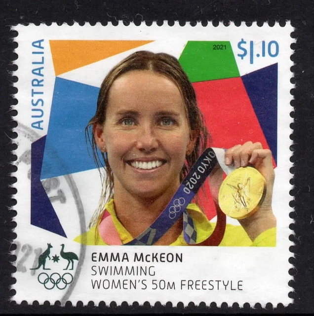 AUSTRALIA 2021 AUSTRALIAN Gold Medal Winners Olympic Games, Tokyo Stamp