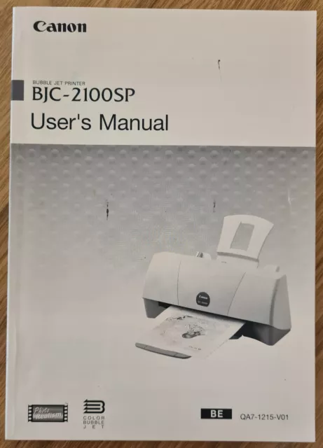 CANON - BJC-2100SP User's Manual