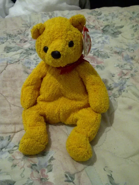 TY BEANIE BABY BEAR "POOPSIE" 2001 (Retired)